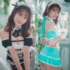 Pharfaite cafe maid costume swimsuit PF527