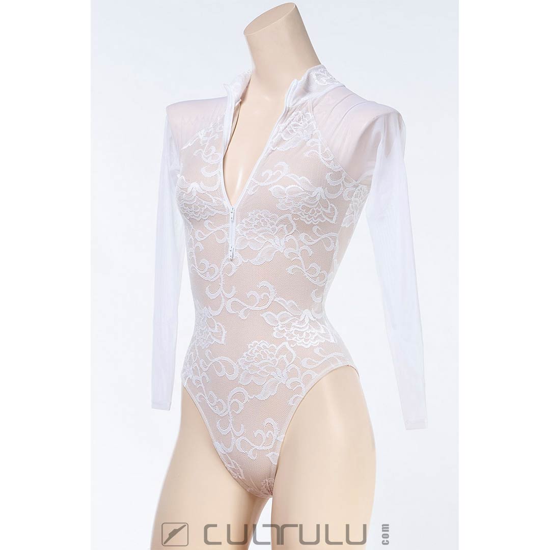 Realise lace-swimsuit N-LC-1006 white