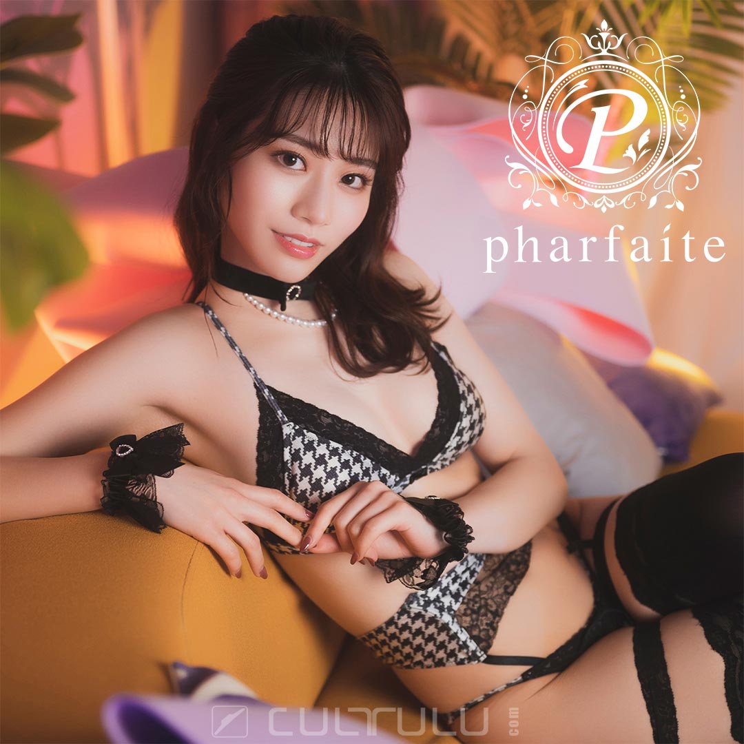 Pharfaite plaid bikini ensemble paradis PF528