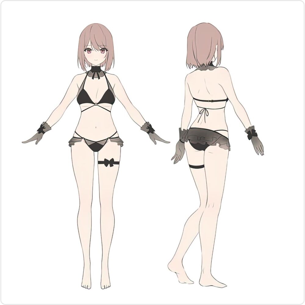 Pharfaite Necomi Sensei Bikini PF531 black