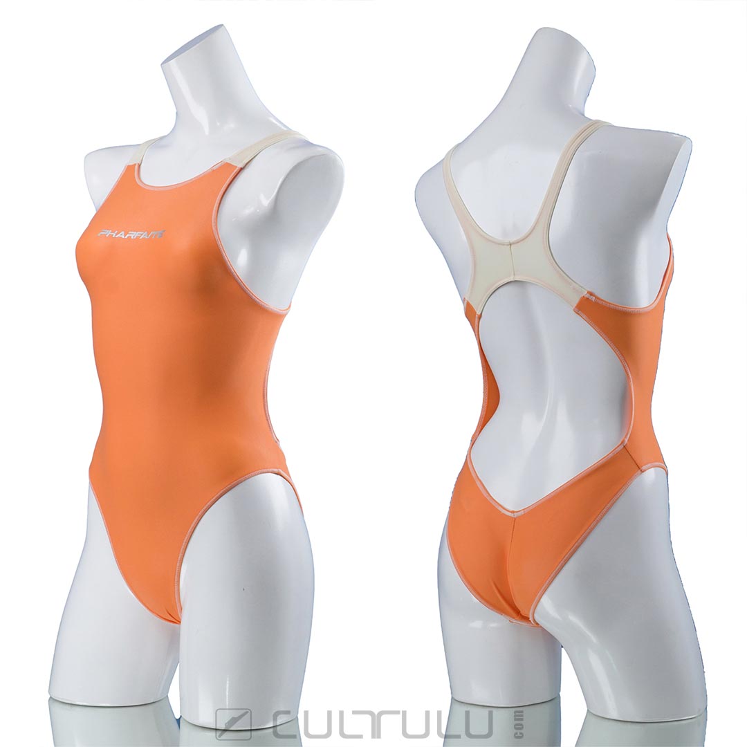 Pharfaite PF640 SOFT WET x-back swimsuit orange