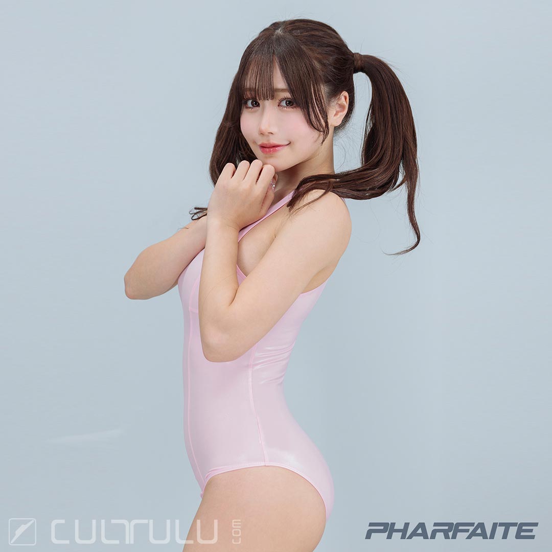 Pharfaite PF655 3D Fit SGS Wetlook sukumizu swimsuit pink