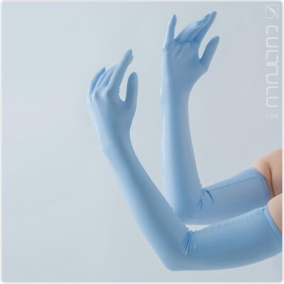 pharfaite pf210 gloves and stockings set baby blue