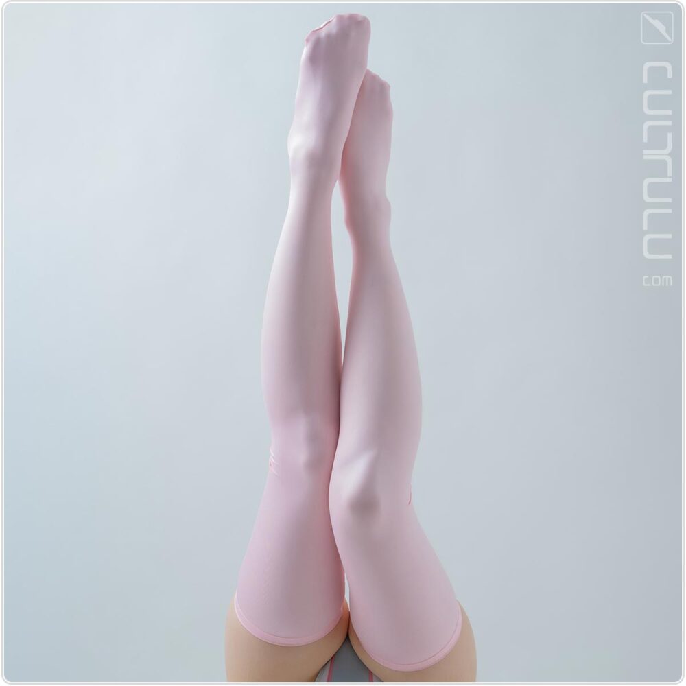 pharfaite pf210 gloves and stockings set pink