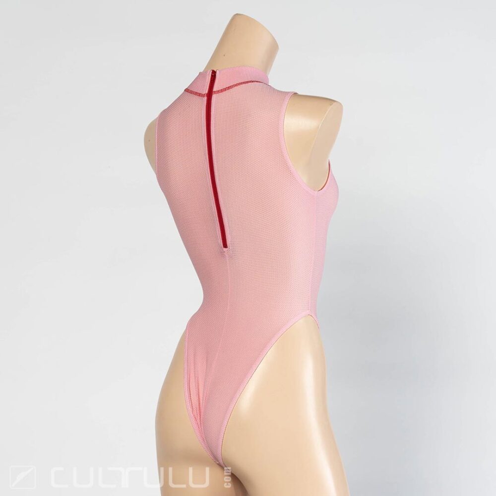 Realise stretch mesh bodysuit swimskuit K030 pink