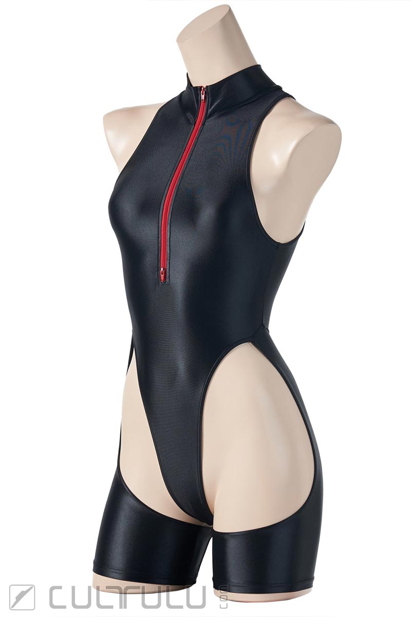 Realise Cut-Out String Swimsuit RSFT-001 black red