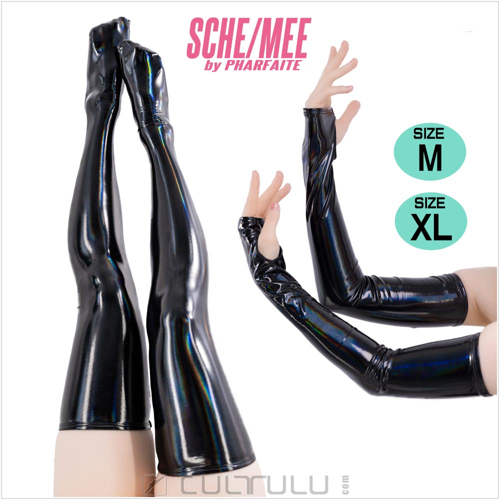 Sche-Mee rubberized gloves and stockings SM107