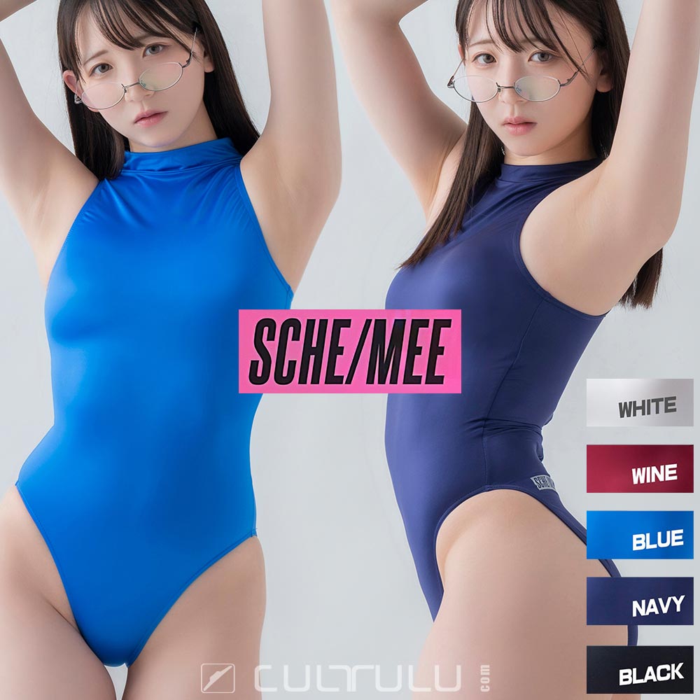 Sche-Mee high neck swimsuit PF620 fittysatin