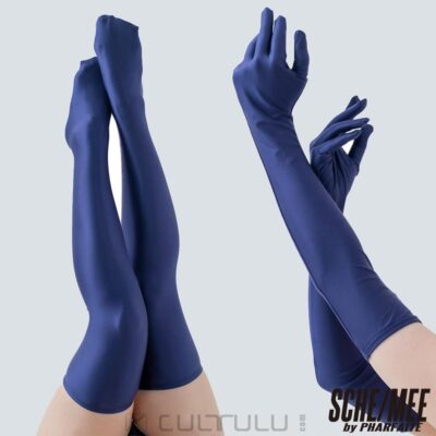 Sche-Mee gloves and stockings PF621 fittysatin navy