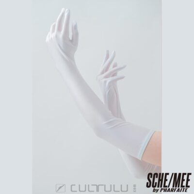 Sche-Mee gloves and stockings PF621 fittysatin white