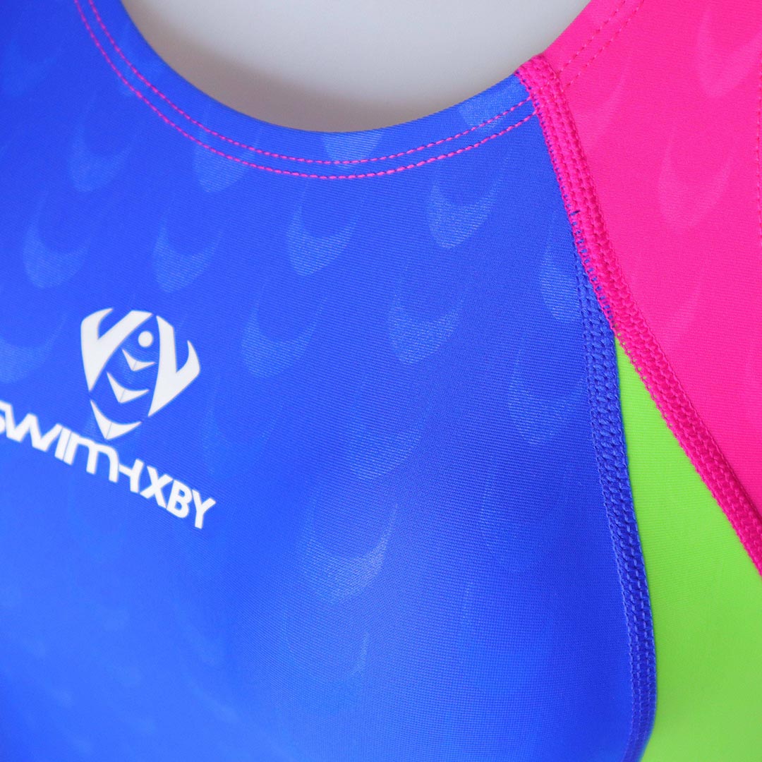 SwimHXBY swimsuit 282HF lightblue-green-pink