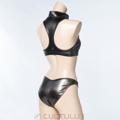 Poolsider rubberized bikini PS-02HL black